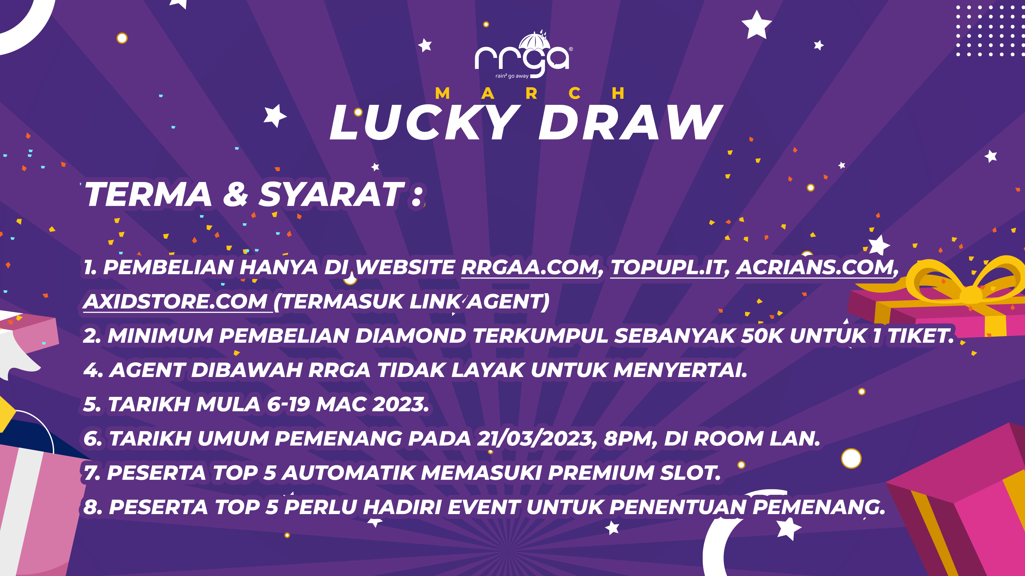 [RRGA MY] Lucky Draw